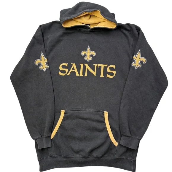 New Orleans‎ Saints Youth XL 18 20 Hoodie NFL Team Apparel Black