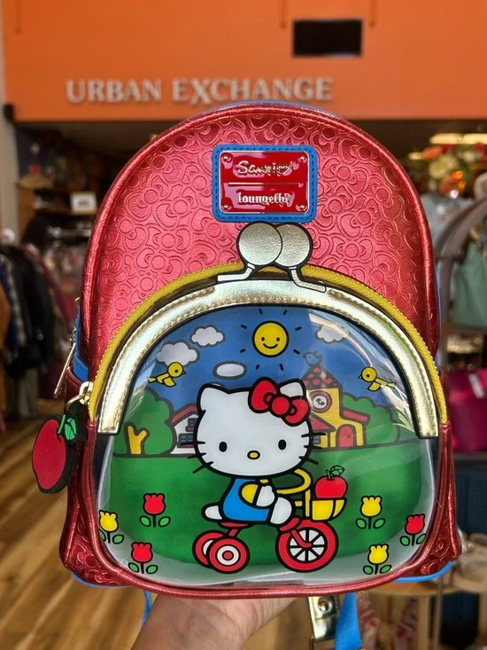 NWT Loungefly Sanrio Hello Kitty 50th Anniversary Metallic Mini Backpack