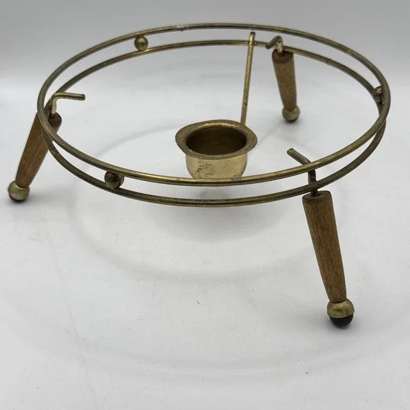 Vintage‎ Mid Century Pfaltzgraff Warming Rack Round 8