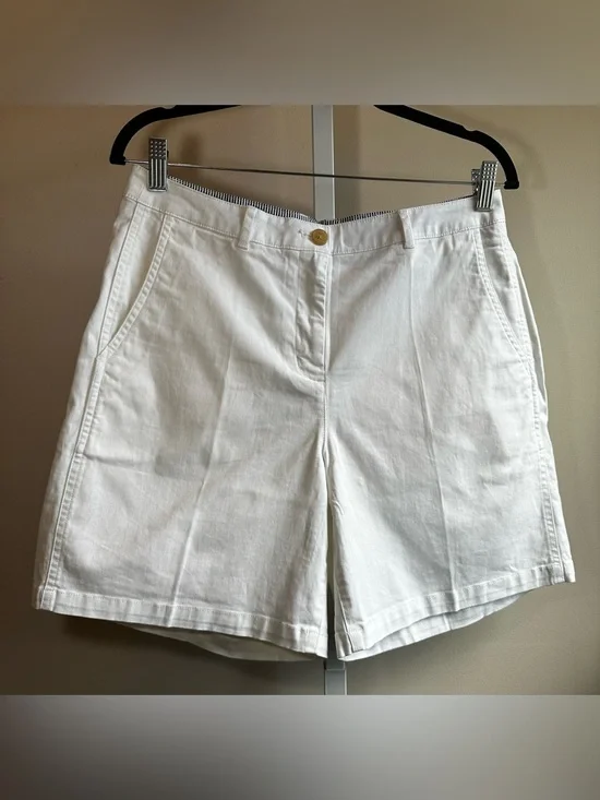 J.Crew 7” Heritage Chino Shorts White NWT Size 8 High Rise Preppy