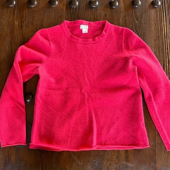 J. Crew Vibrant Pink Cashmere Sweater