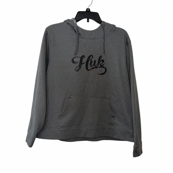 Huk Charcoal Sweatshirt size XL