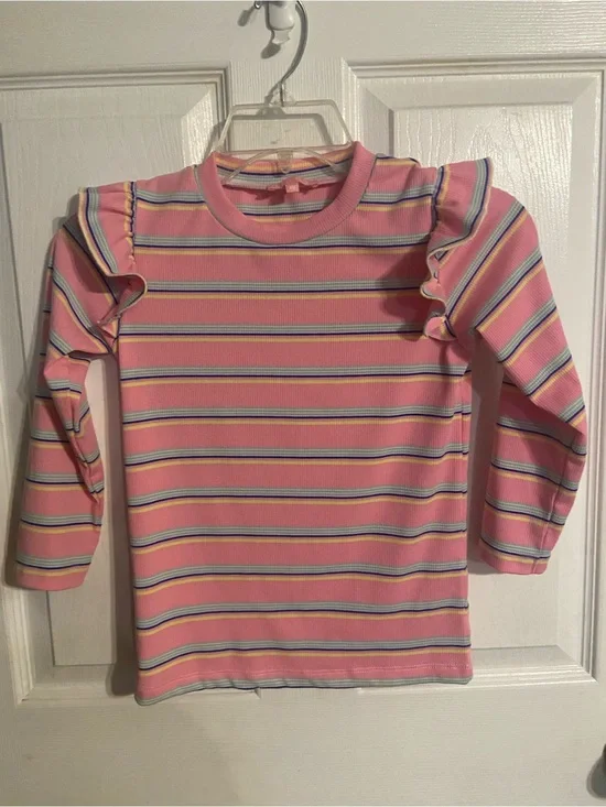 EUC BISBY Girls Half Sleeve Colorful Top Size 10! Great for BTS! Get Prepared!