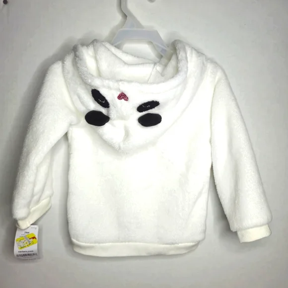 NWT CARTERS HOODED PANDA FLEECE SIZE 24‎ MONTHS