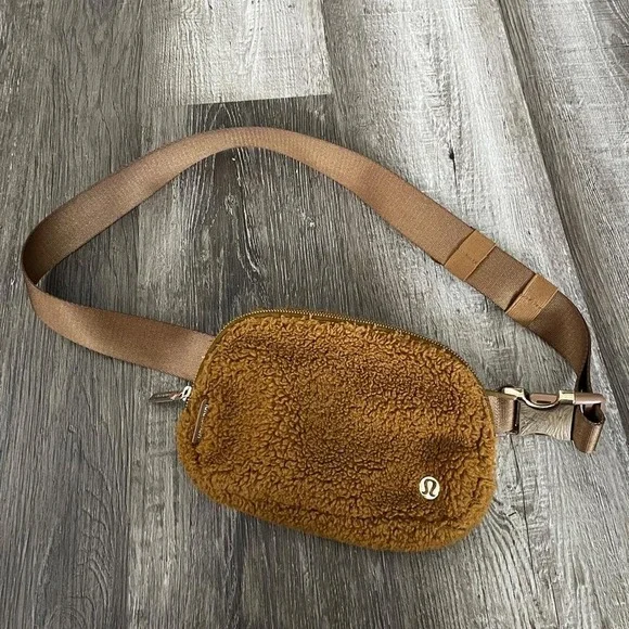 Lululemon Brown Fuzzy Crossbody Bag