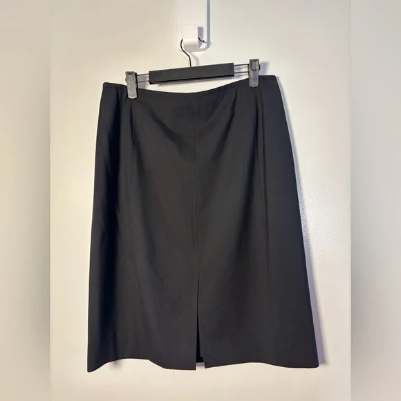 J. Crew Black Classic Pencil Skirt