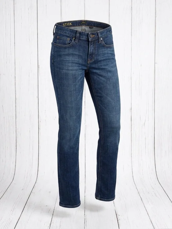 J.Crew Matchstick Mid Rise Slim Straight Dark Wash Stretch Denim Jeans Size 26S