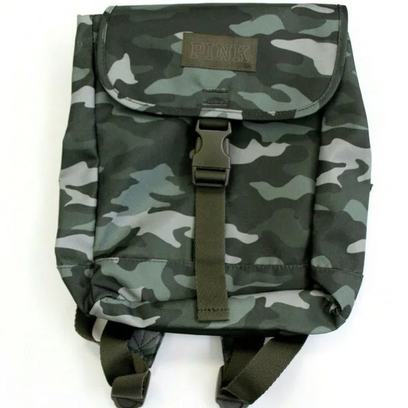 Victoria's Secret PINK Camo Mini Backpack Green
