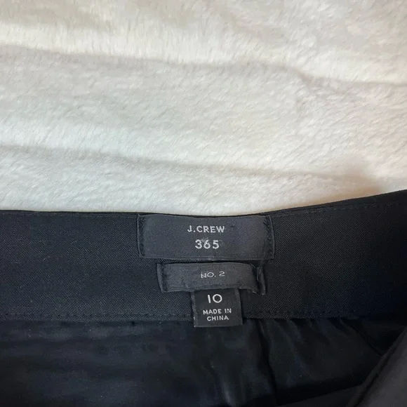 J. Crew No. 2 Womens 365 Black Preppy Size 10 Classic Fall Office Workwear Skirt