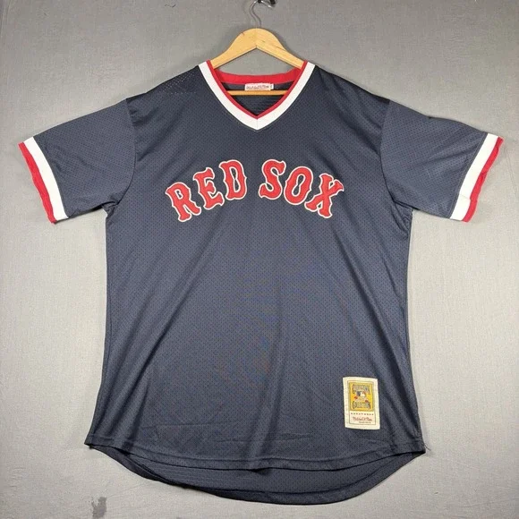 Mitchell & Ness Boston Red Sox #9 Ted Williams Mesh Jersey Navy Sz XXL 2XL