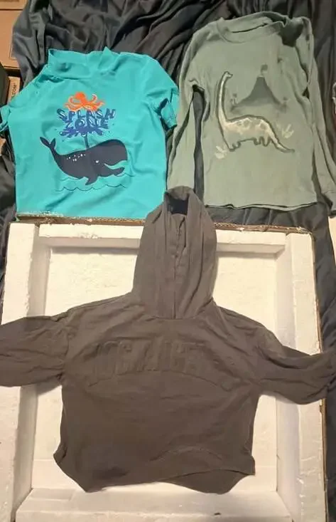 Set of 3 Kids Boys Tops and Hoodie, Size 5T