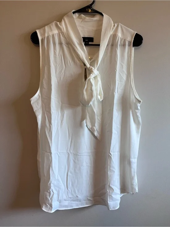 J. Crew Sleeveless Tie-Neck Blouse