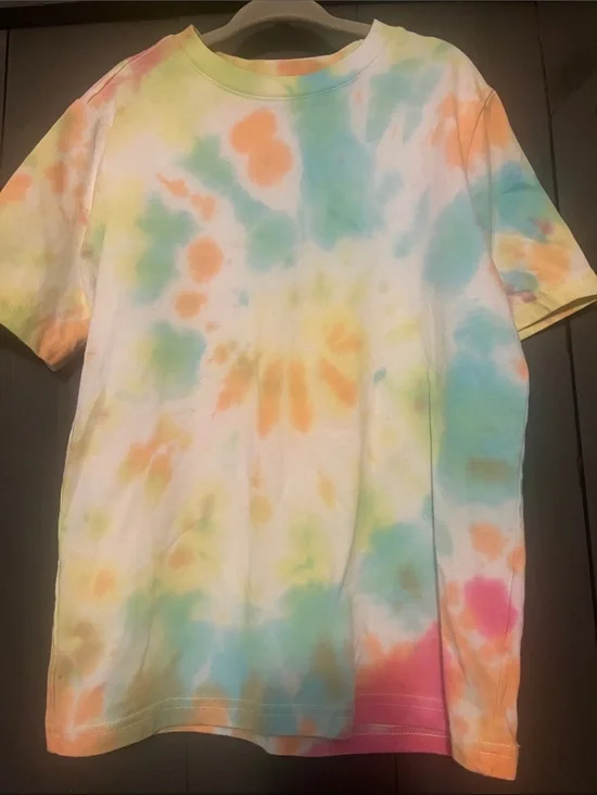 wonder nation Tie-Dye Short Sleeve Tee in Pastel Rainbow