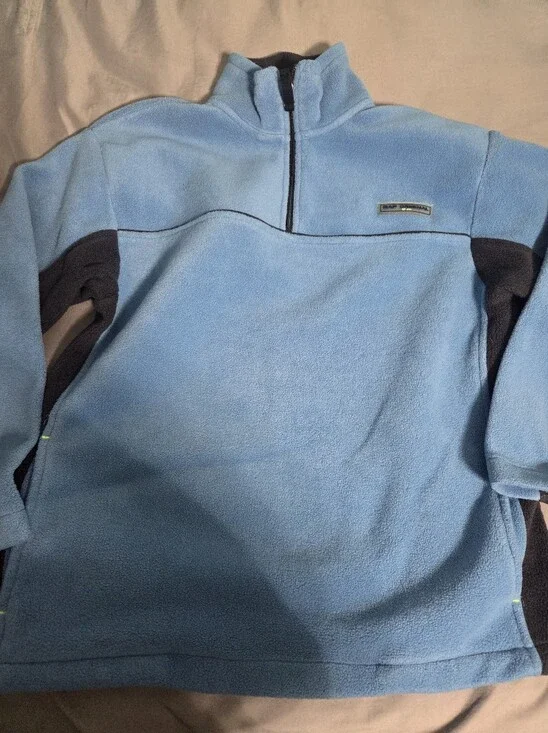 GAP Quarter Zip Fleece Sweater With Pockets, Size XL