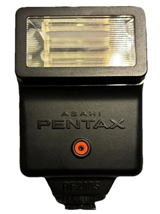 Asahi Pentax AF200S Flash Accessory with Case and Manual