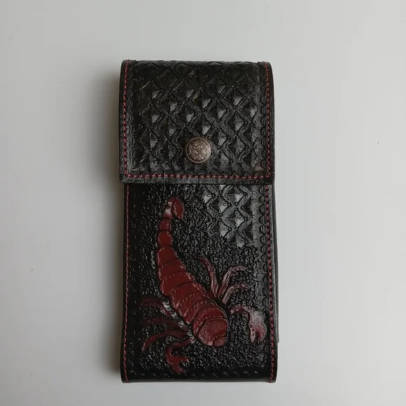 WESTERN LEATHER CELL PHONE CASE, FUNDA VAQUERA DE‎ CUERO COWBOY RODEO PHONE CASE