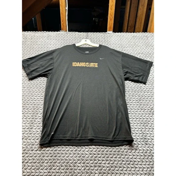 Nike Dri-FIT Idaho State Bengals T Shirt Men's Large Gray Athletic Tee