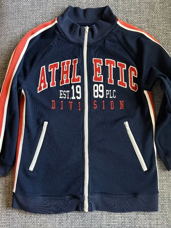 Children's Place Blue Full Zip Athletic Division Collegiate Jacket | Sz M (7/8)