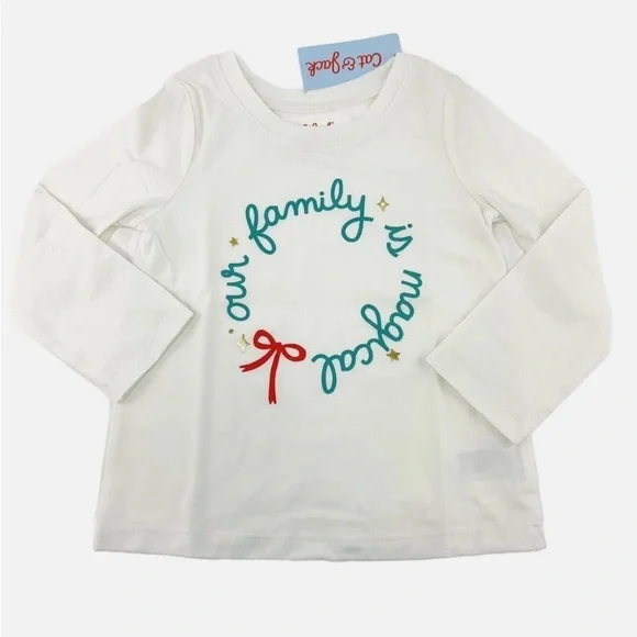 NWT cat and jack Xmas kids top size 3T