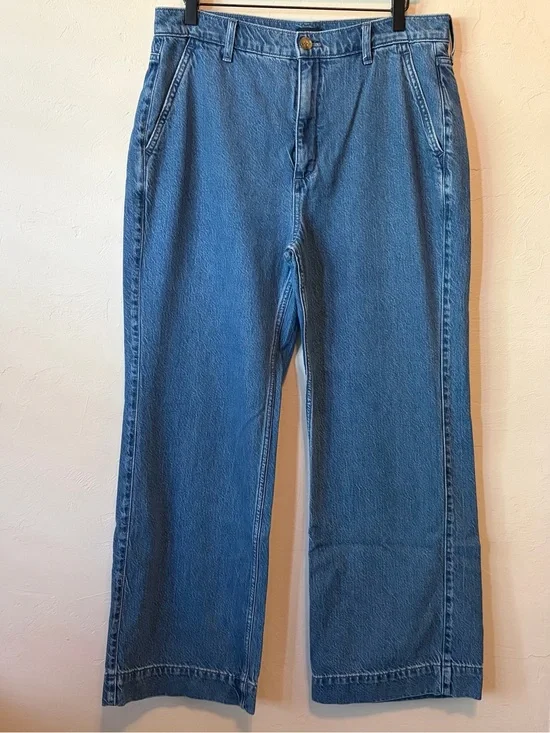 J. Crew Women's Wide-Leg Denim Jeans
