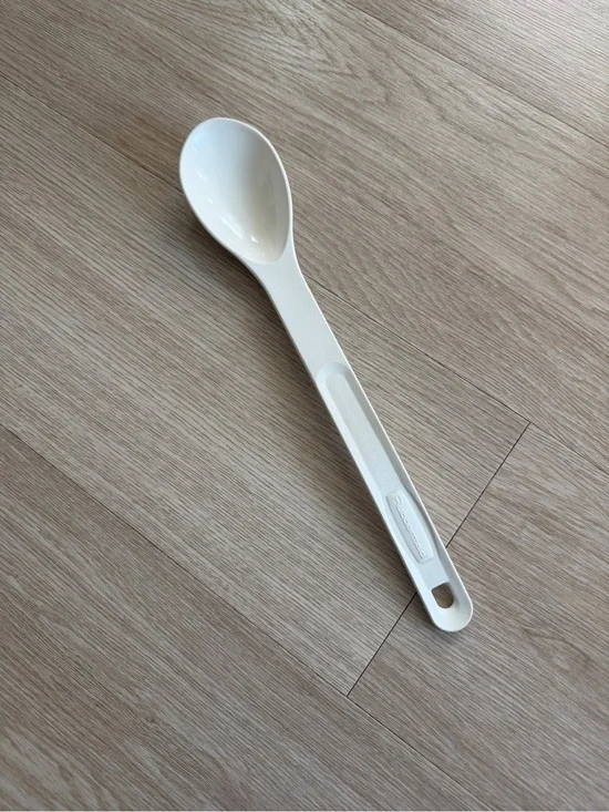 Vintage Rubbermaid 1973 White Nylon Serving/Basting Spoon Heavy Duty 13 inch
