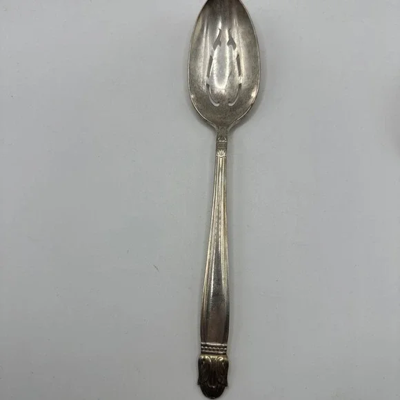 Holmes & Edwards ISC Danish Princess Pierced Silver Serving Spoon
