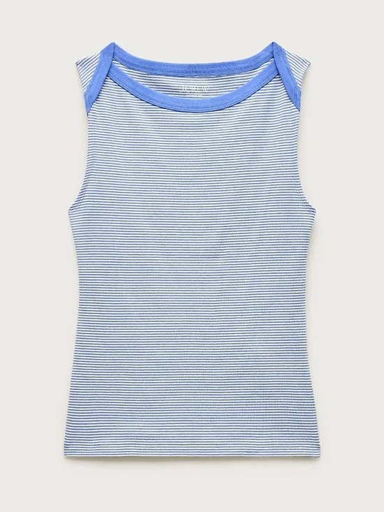 NWT J.Crew Perfect-fit boatneck tank top in stripe