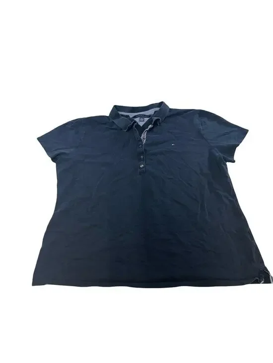 Tommy Hilfiger Youth XXL Navy Polo Shirt Short Sleeve Logo Cotton Uniform