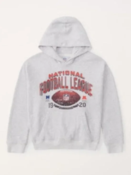 abercrombie kids nfl graphic popover hoodie size: 15/16