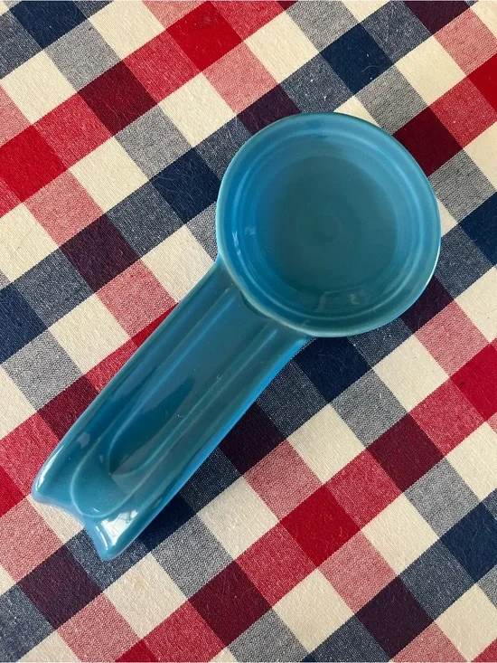 Fiesta Peacock Ceramic Spoon Rest (retired color/piece)