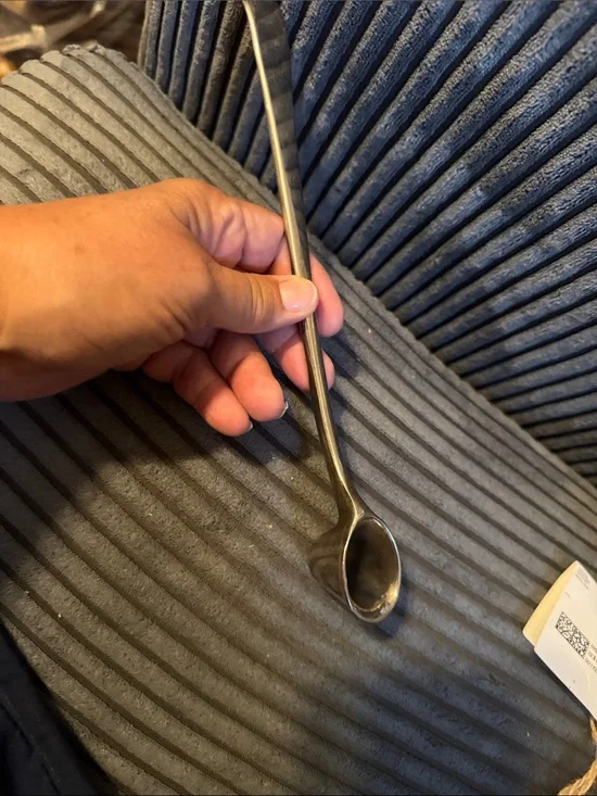 Stainless Steel Long Handle Spoon - Gray