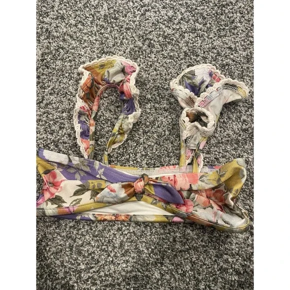 Zimmermann Kids Girls Youth Floral Bikini Top Size 8