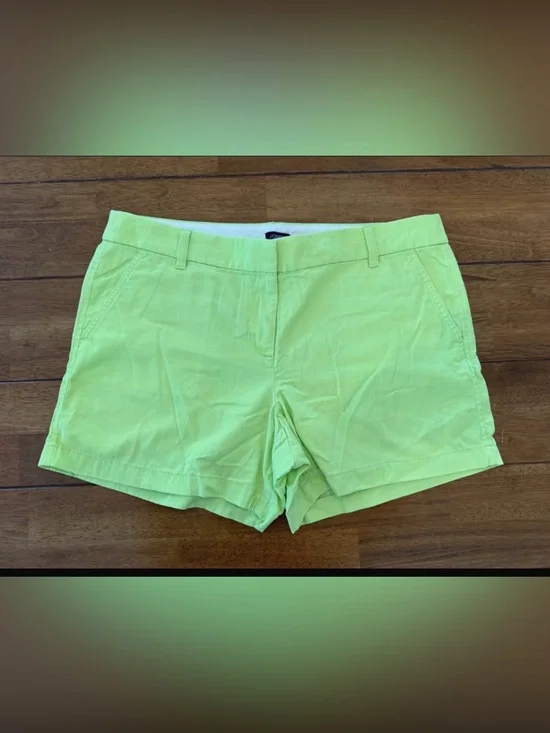 J.Crew Preppy Clean girl aesthetic shorts Bright  Green 4
