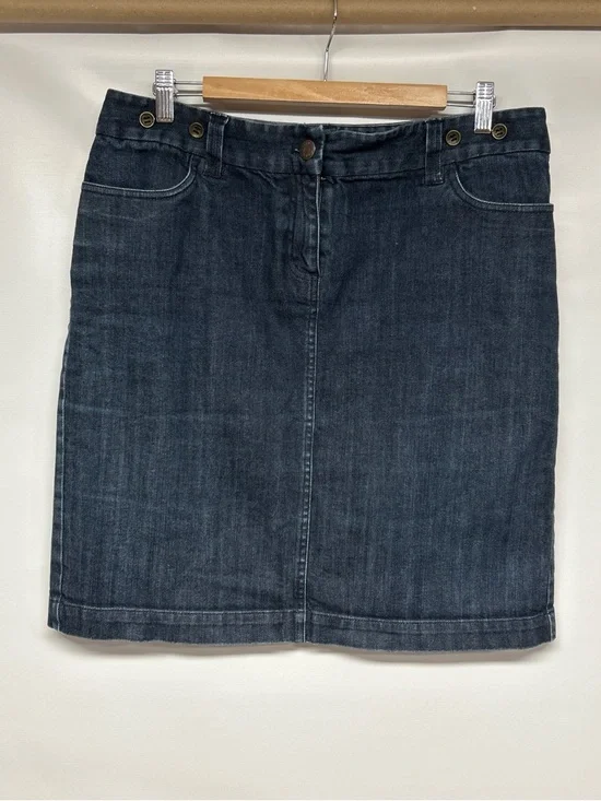 J. Crew Dark Blue Denim Pencil Skirt