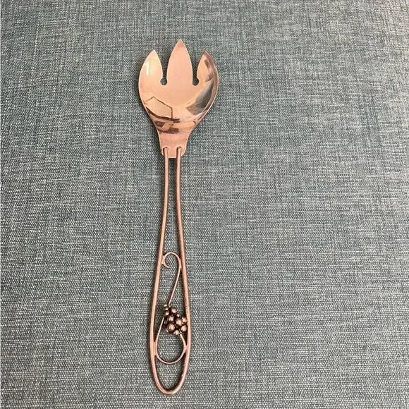 Silver Colored Salad Fork Server