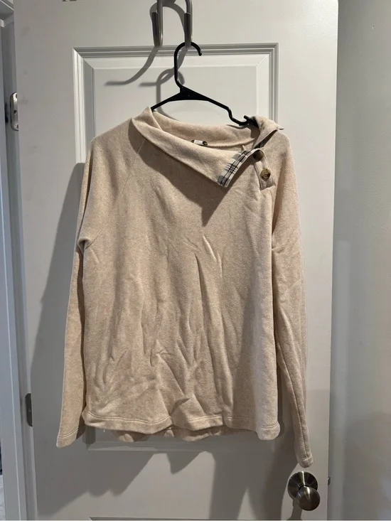 J. Crew Light Beige Cozy Pullover