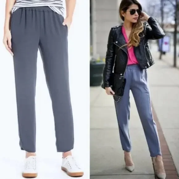 J. Crew Reese Pant in Gray Crepe B8523 Size 0