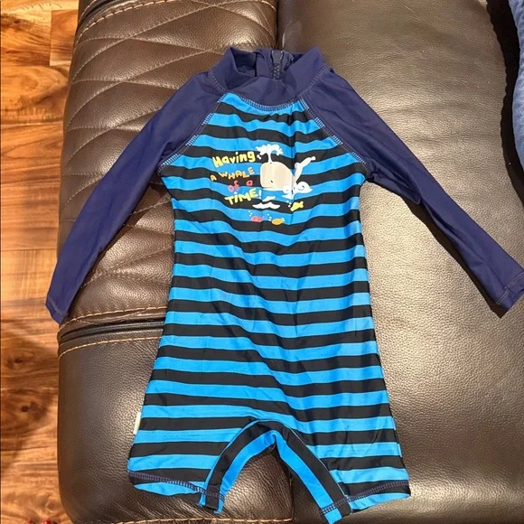 Kids‎ Blue Striped Swimwear