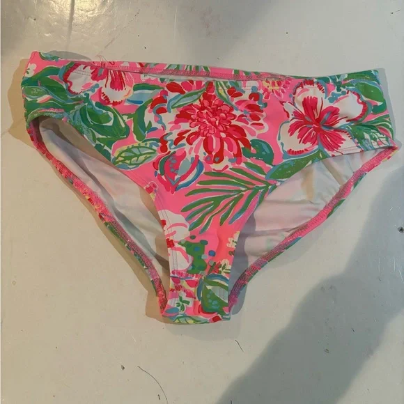 Lilly Pulitzer Floral Bikini Bottom 14 Girls