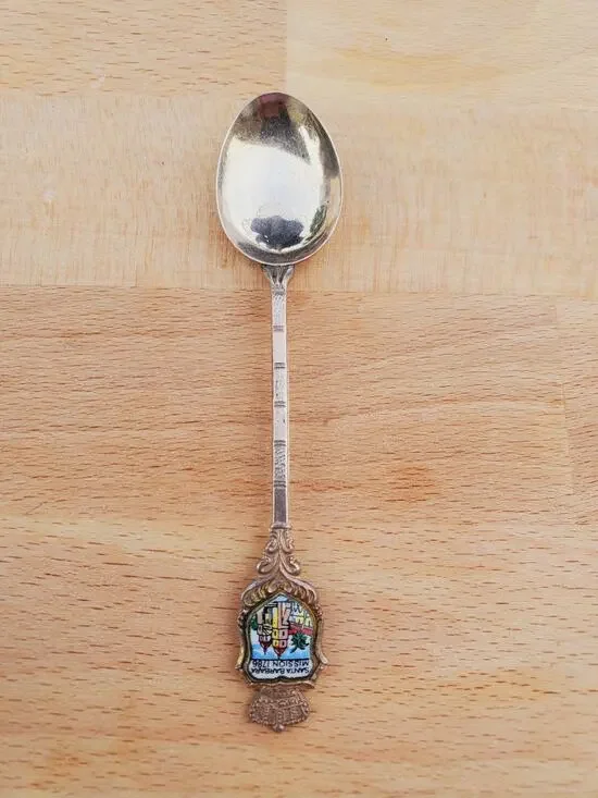 Klepa Arts Souvenir Collectable Sterling Silver Spoon Santa Barbara