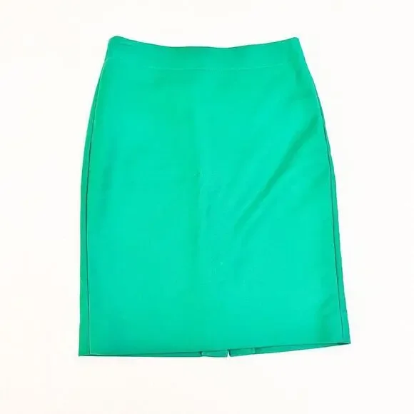 J. Crew No. 2 Pencil Straight Classic Skirt Green Size 0
