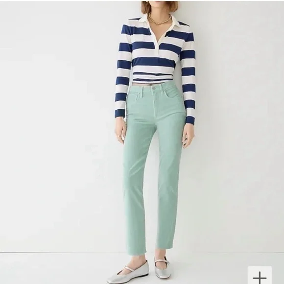 J. Crew Vintage Slim Straight Corduroy Pants Size 30 Blue Pockets