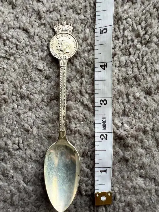 Vintage Wm. A. Rogers 1939 Canada Royal Visit Commemorative Souvenir Spoon