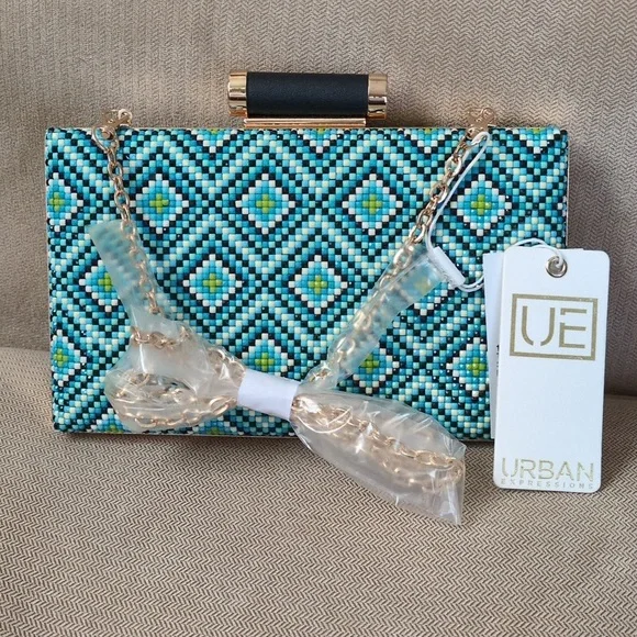 Urban Expressions Bora Bora Evening Bag In Turquoise