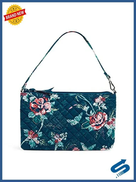 Convertible Wristlet Wallet with RFID Protection, Recycled Cotton, Zip Closure