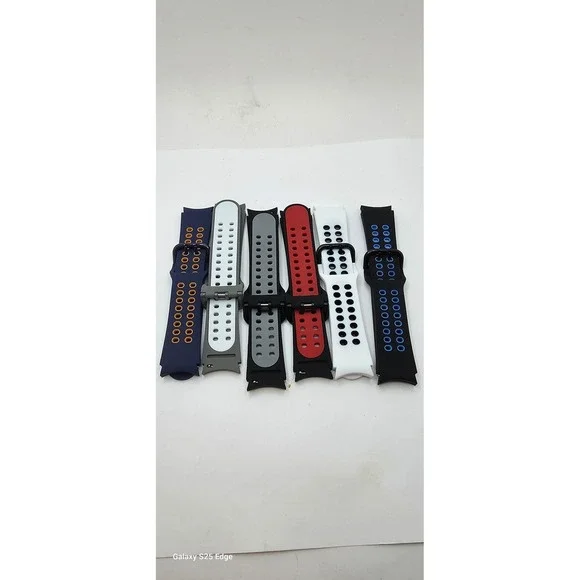 6 Pack Silicone Sport Bands for Samsung Galaxy Watch 4 & Classic 40 42 44 46mm