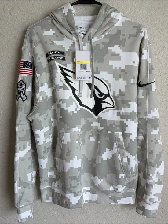 Authentic Arizona Cardinals Nike 2024 Salute To Service Hoodie Men’s Small NWT
