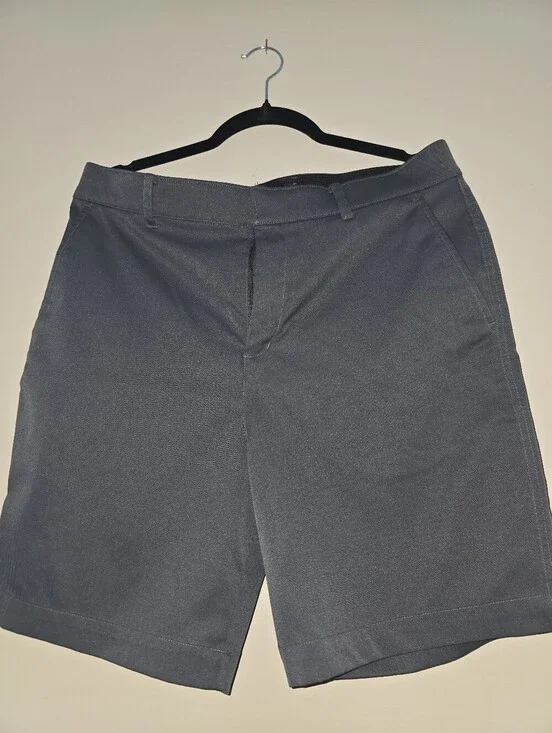 Nike Men's Dark Gray Flat-Front Shorts
