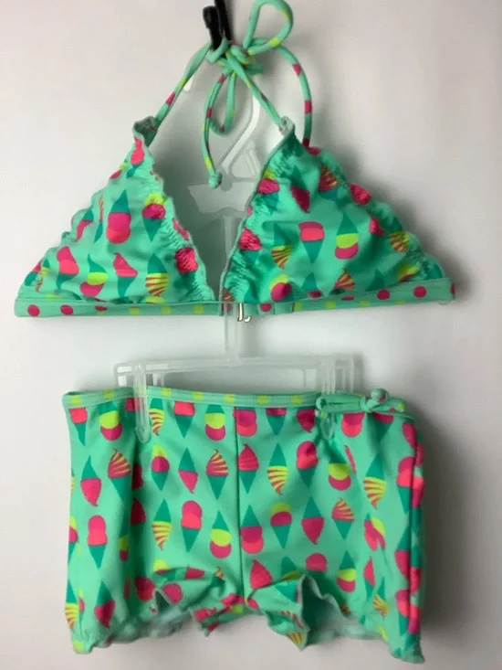 NWOT Girl's Size 7/8 Vigoss ICE CREAM CONE PRINT 2pc Swimsuit KAWAIICORE