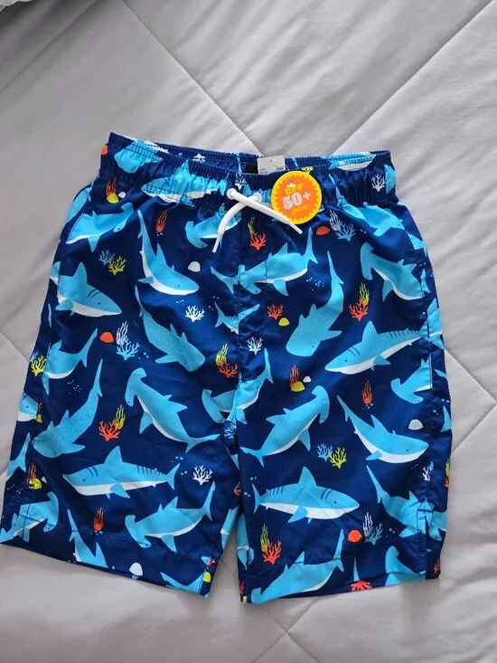 NWT boys 50spf swim shorts L